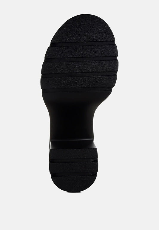 Nambo Stud Embellished Block Heel Sandals