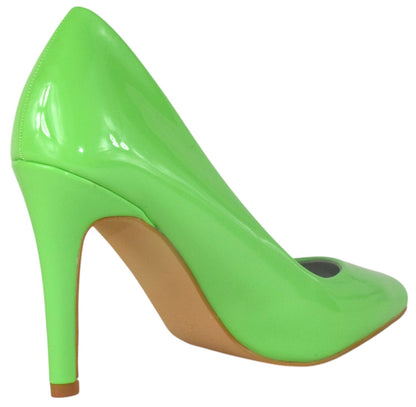 MONROE-1 Lime Patent TOP MODA