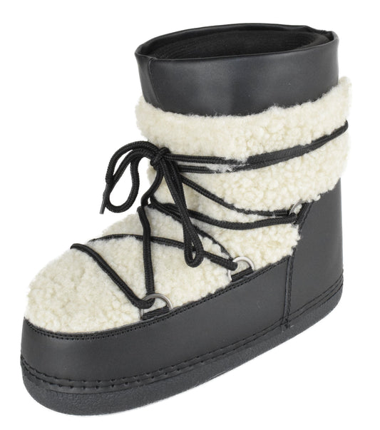 EMMETT-36 Black PU Top Moda