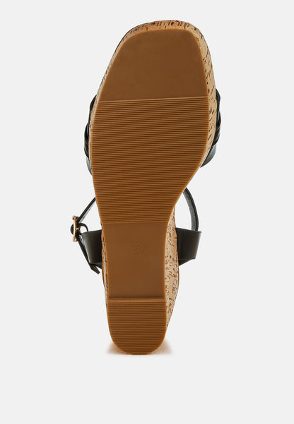 Emelda cushion chain pin buckle wedges