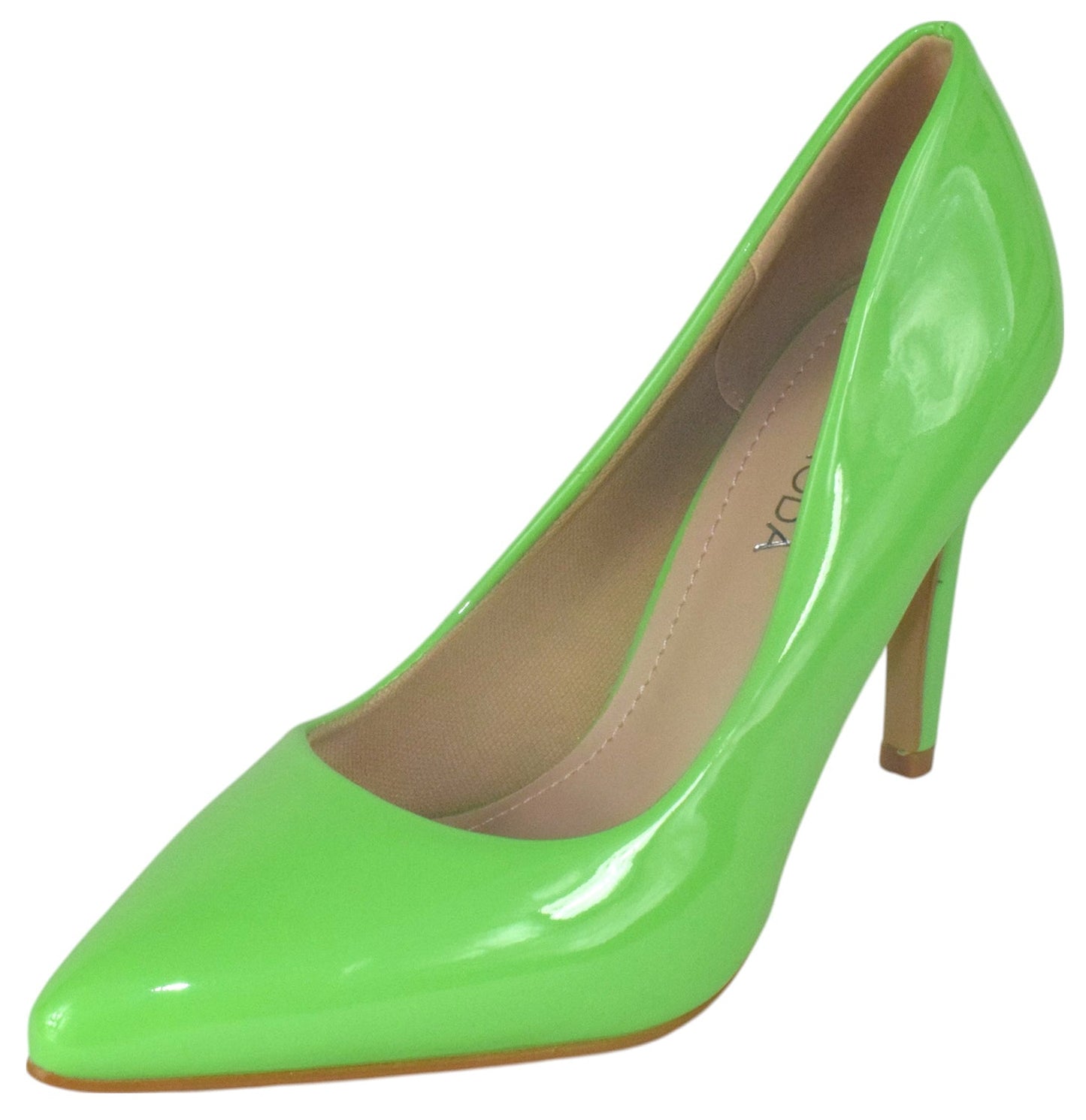MONROE-1 Lime Patent TOP MODA