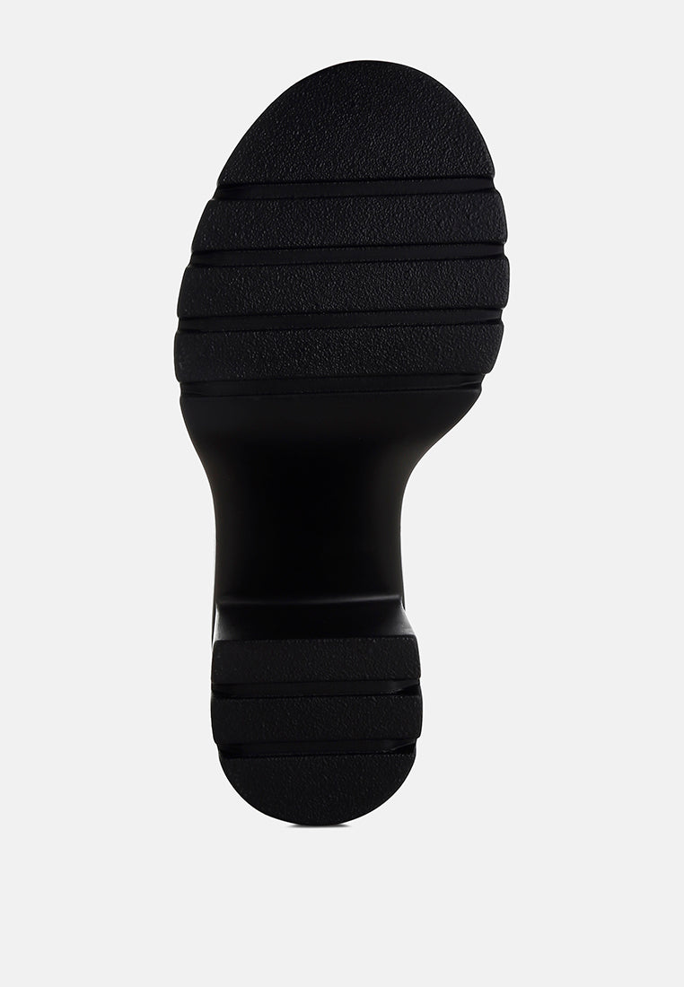 Nambo Stud Embellished Block Heel Sandals