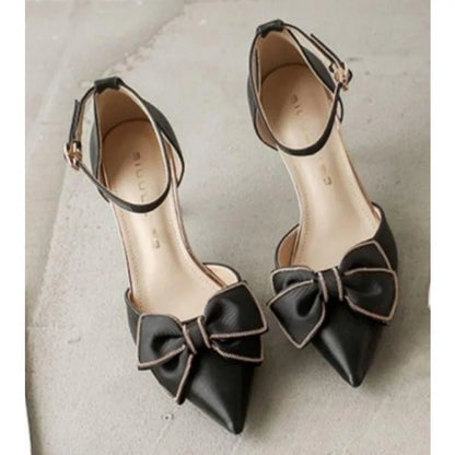 Medium Heel Heels Women's Shoes Trend Pointed Toe Butterfly Stilettos Elegant Dress Weddings Bridal Party White Designer