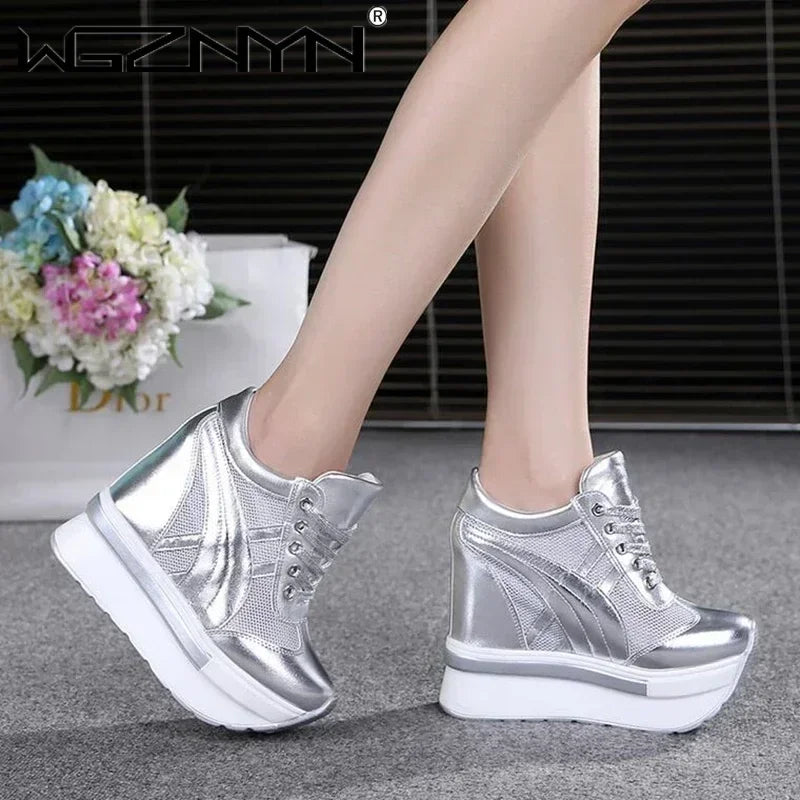 2025 NEW Fashion Platform Shoes for Women Summer Comfortable Outdoor Heels Women's Lofers Casual Hollow Out Breathable Sneakers