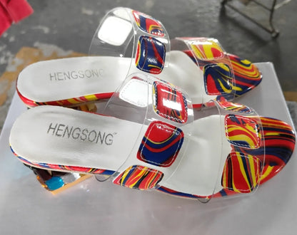 Fashion Women's Shoes Summer New Styles Thick Heels High Heels Anti Slip Comfortable Slippers Simple Lightweight Women's Sandals