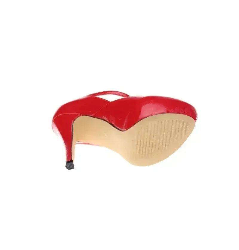 Large Size 35-44 Men Pumps Sexy Platform Peep Toe 14cm Extremely High Heels Stiletto Party Nighclub Unisex Shoes Crossdresser