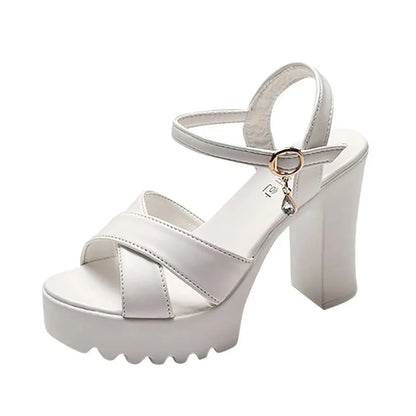 Women'S Sandals Comfortable Women'S Flip Flops Chunky High Heels Opentoe Block Dress Bridal Party Women'S Sandals Comfortable