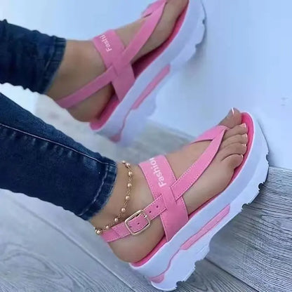 Women Sandals New Platform Sandals For Summer Wedges Shoes Women Platform Heels Sandalias Mujer Luxury Summer Flip Flops