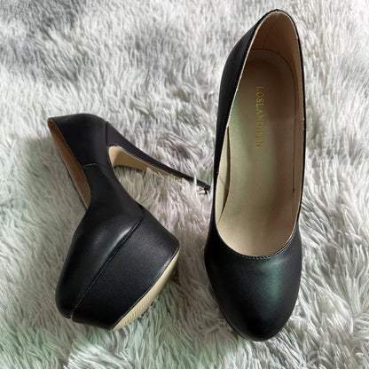 Women Platform High Heels Sexy Pumps Matte Round Toes 14cm Extremely Stripper Pole Dance Stilettos Party Dress Wedding Shoes