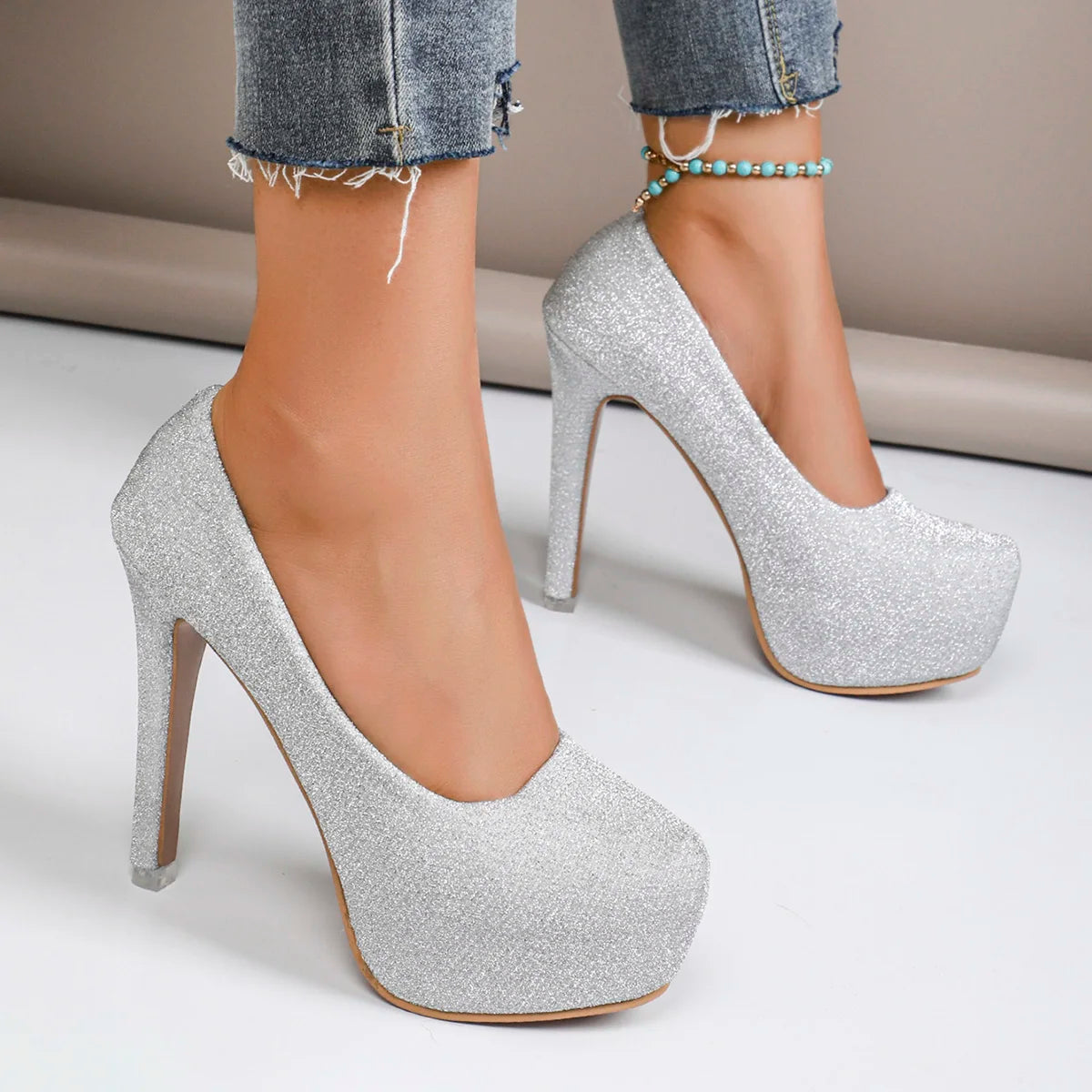 Women Pumps Stiletto Sexy High Heels Women 2024 New Summer Casual Plus Size Pumps Platform Luxury Wedding Shoes Zapatos De Mujer