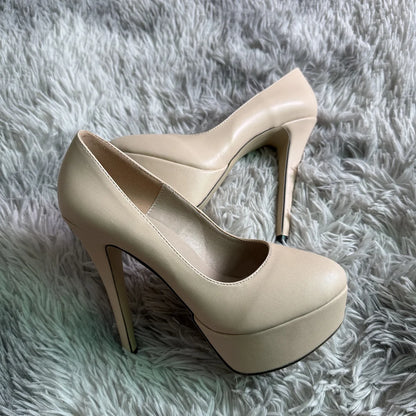 Women Platform High Heels Sexy Pumps Matte Round Toes 14cm Extremely Stripper Pole Dance Stilettos Party Dress Wedding Shoes