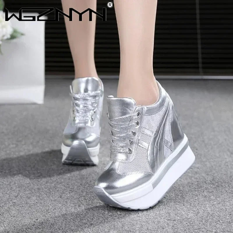 2025 NEW Fashion Platform Shoes for Women Summer Comfortable Outdoor Heels Women's Lofers Casual Hollow Out Breathable Sneakers