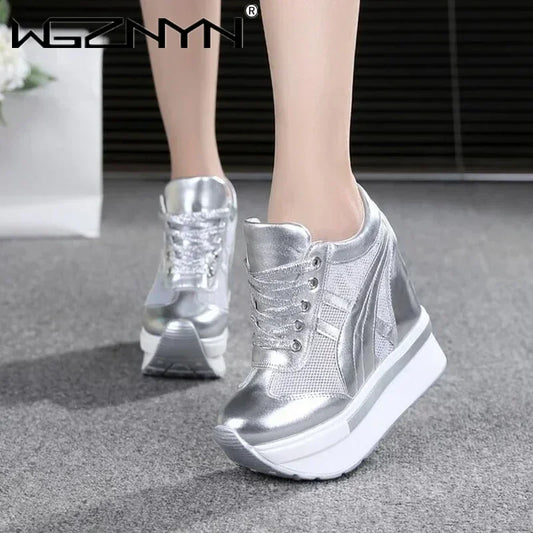 2025 NEW Fashion Platform Shoes for Women Summer Comfortable Outdoor Heels Women's Lofers Casual Hollow Out Breathable Sneakers