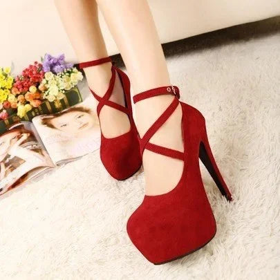 2025 Super High Heels 14cm Pumps Shoes for Women Night Club Waterproof Platform Professional Black Girl Fashion Versatile Shoes