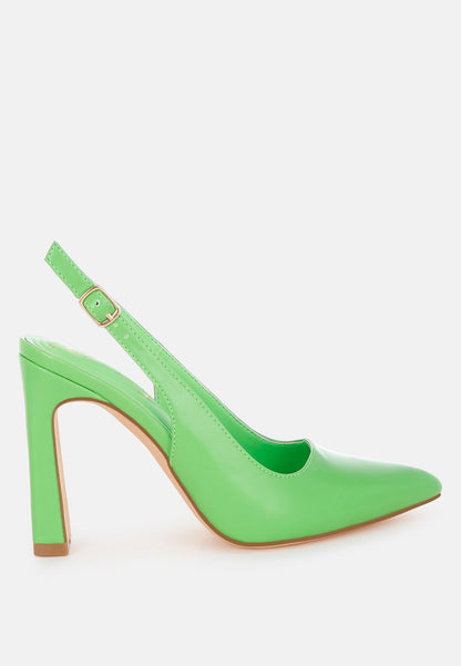 Sarka Pointy Toe Slingback Pumps