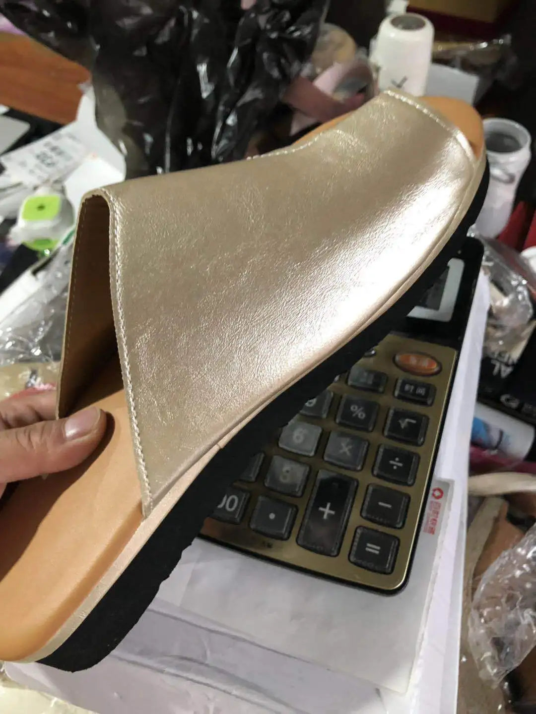 Women Sandals Wedge Heels Flip Flops Summer Elegant Shoes House Home Platform Soft Bottom Slipper Plu Size Footwear Beach Slide