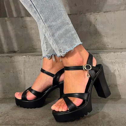 Women'S Sandals Comfortable Women'S Flip Flops Chunky High Heels Opentoe Block Dress Bridal Party Women'S Sandals Comfortable