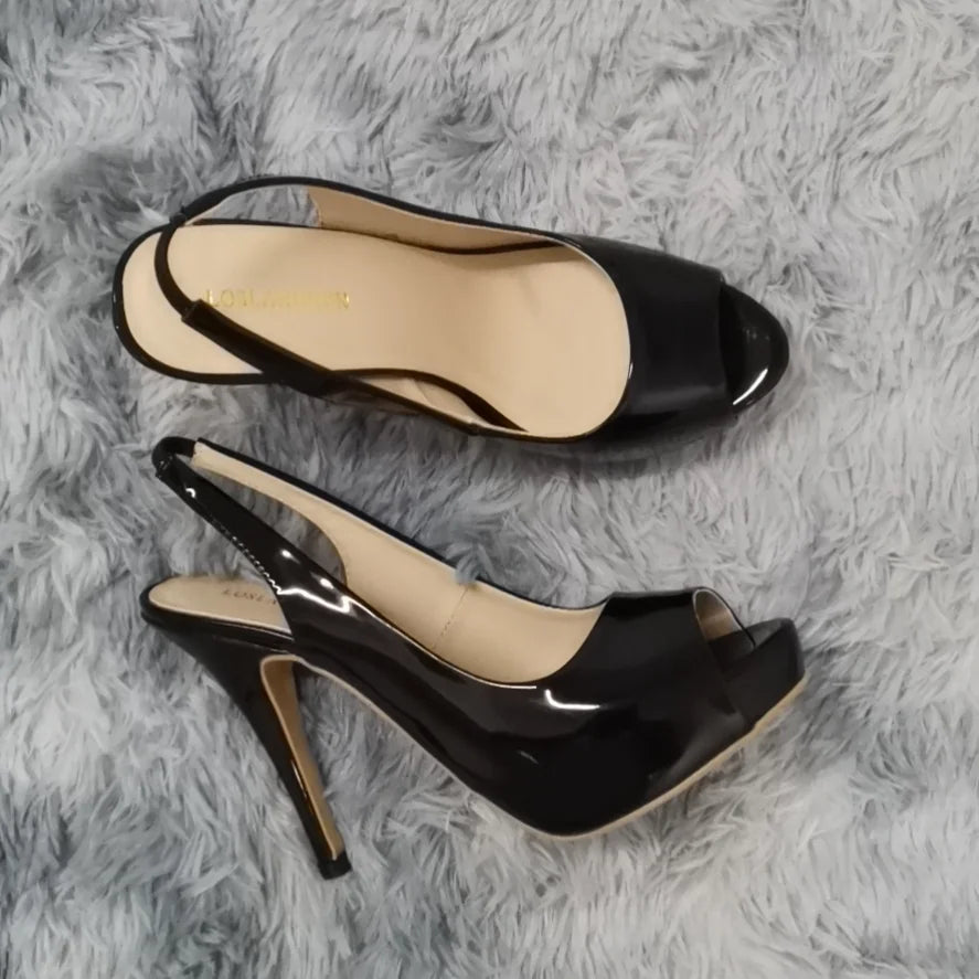 Women Pumps Fashion 12cm Sexy Open Toe Thin Heel Patent Leather Platform High Heels Gladiator Party Dress Wedding Shoes