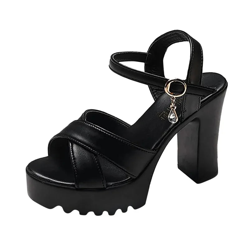 Women'S Sandals Comfortable Women'S Flip Flops Chunky High Heels Opentoe Block Dress Bridal Party Women'S Sandals Comfortable