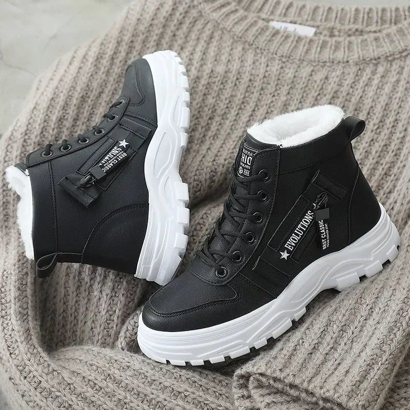 Winter Snow Boots for Women Casual High-top Shoes Warm Womens Sneakers Platform Ankle Boots
