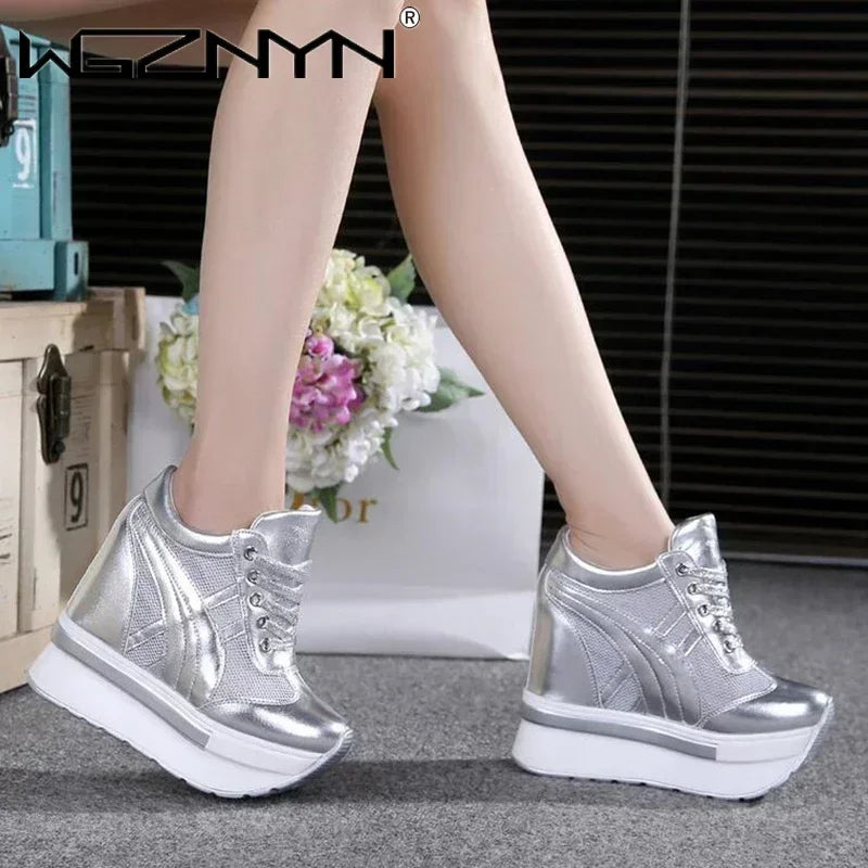 2025 NEW Fashion Platform Shoes for Women Summer Comfortable Outdoor Heels Women's Lofers Casual Hollow Out Breathable Sneakers
